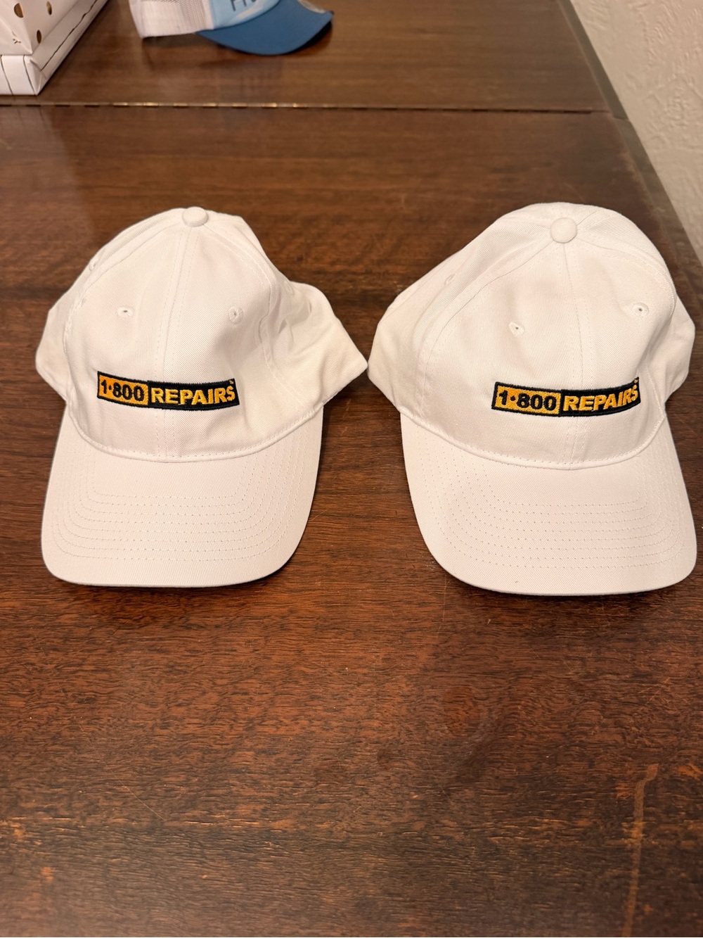 Set of 2 1-800 Repairs White Kids Baseball Cap - Logo